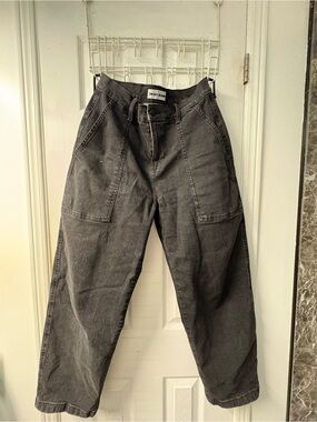 Dkny Charcoal Cargo Pocket Pants